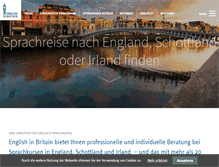 Tablet Screenshot of englishinbritain.de